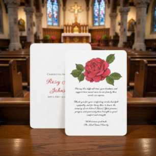 Custom Funeral Thank You Card
