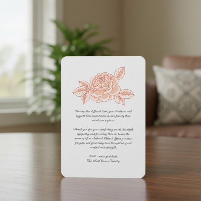 Custom Funeral Thank You Card (Creator Uploaded)