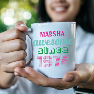 Custom Funny 50th birthday quote coffee mug