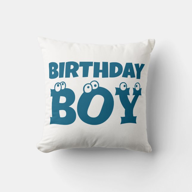 Custom Funny Cartoon Eyes Kids' Birthdays Cushion (Front)