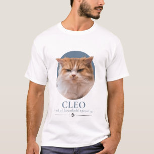 Custom Funny Cat Photo & Name T-Shirt
