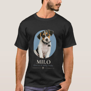 Custom Funny Dog Photo & Name T-Shirt
