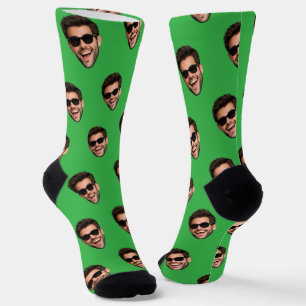 Custom Funny Face Photo All Over Print Socks 