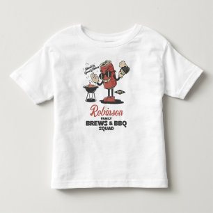 Custom Funny Family Barbeque Group Matching Toddler T-Shirt