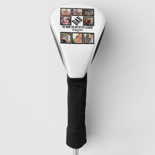 Custom Funny Fathers day Dad gift 8 Photo Collage  Golf Head Cover