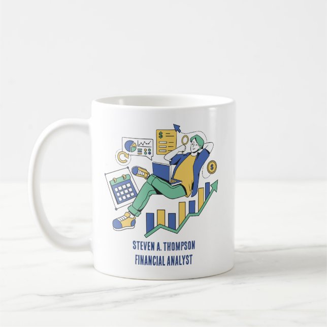 Custom Funny Finance Mug (Left)