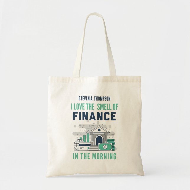 Custom Funny Finance  Tote Bag (Front)