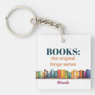 Custom Funny Friendship Reading Book  Key Ring