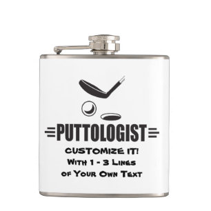 Custom Funny Golf Hip Flask