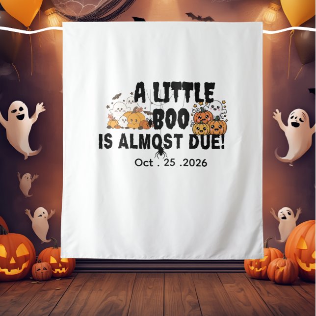 Custom funny halloween baby shower  tapestry (Creator Uploaded)
