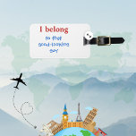 Custom Funny Mens Luggage Tag<br><div class="desc">Life can be so serious sometimes, why not have a little fun? Break the humdrum of a trip to the airport with this custom, funny luggage tag for men. The background is white on both sides. The text is colourful and is easily customised with your own information. Perfect for a...</div>