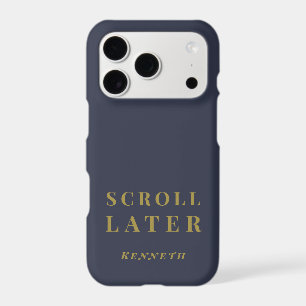 Custom Funny Minimal Navy Gold Inspirational Men