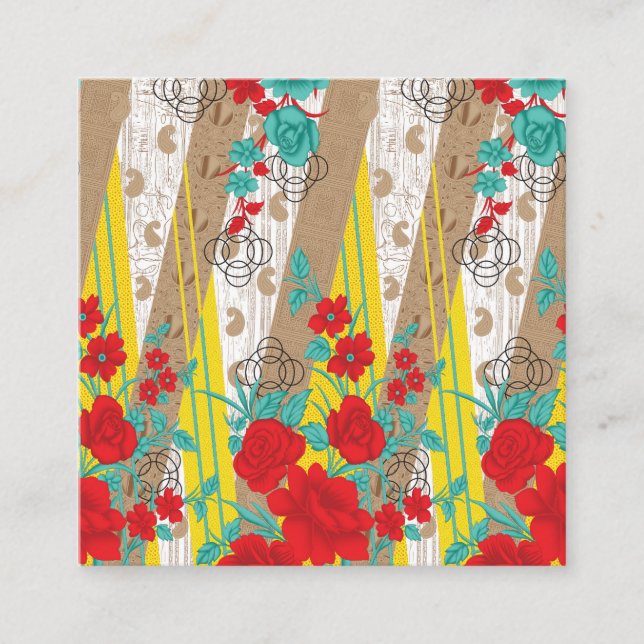 Custom Funny Personalised Gift Bags Square Business Card (Front)