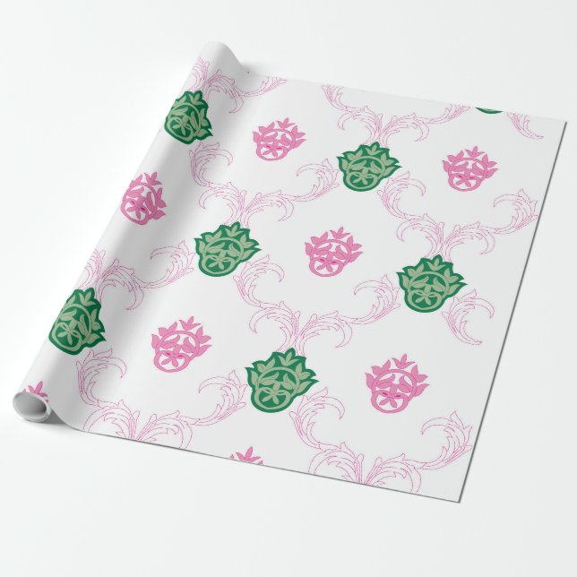 Custom Funny Personalised Gift Bags Wrapping Paper (Unrolled)