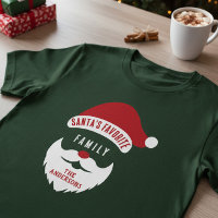 Custom Funny Santa's Favourite Family Name