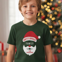 Custom Funny Santa's Favourite Family Name