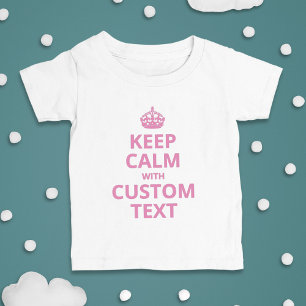 Custom Funny Slogan   Keep Calm Graphic T-Shirt