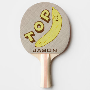 Custom Funny Top Banana Ping Pong Paddle