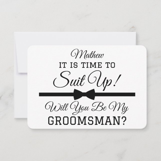 Custom Funny Wedding  Groomsmen My Groomsman Card (Front)
