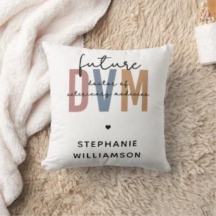 Custom Future DVM Doctor of Veterinary Medicine Cushion