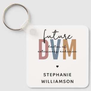 Custom Future DVM Doctor of Veterinary Medicine Key Ring