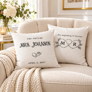 Custom Future Mrs Bride Pillow