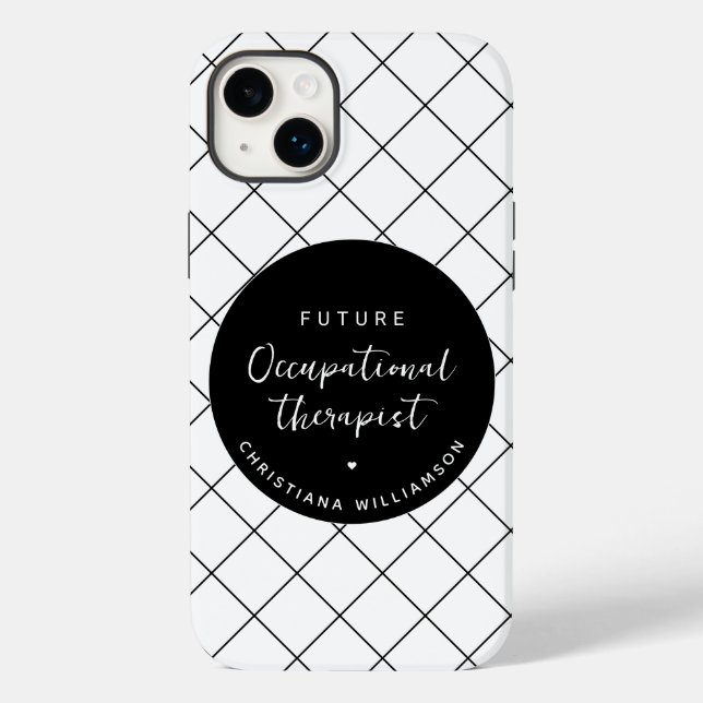 Custom Future OT Occupational Therapist Elegant Case-Mate iPhone Case (Back)