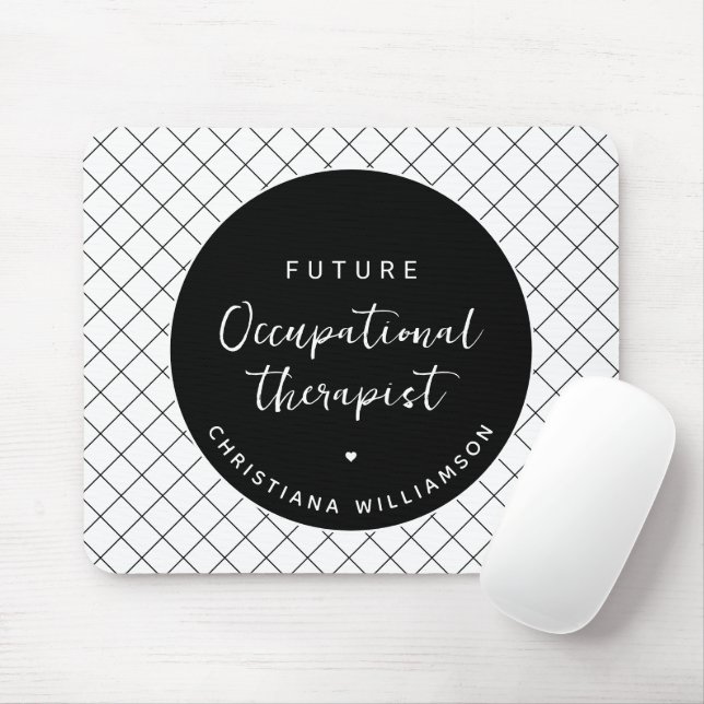 Custom Future OT Occupational Therapist Elegant Mouse Mat (With Mouse)
