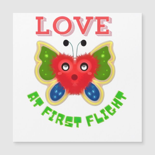 Custom Fuzzy Heart Butterfly Gift (Front)