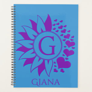 Custom G Name Planner, Personalized Planner