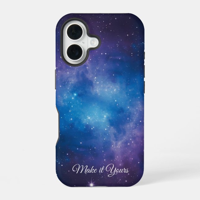 Custom Galaxy Name Phone Case – Cosmic Art for Sta (Back)