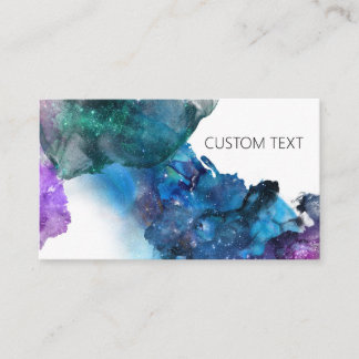 CUSTOM GALAXY WATER COLOR BUSINESS CARD