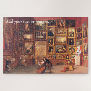 Custom, "Gallery of the Louvre" Samuel F.B. Morse, Jigsaw Puzzle