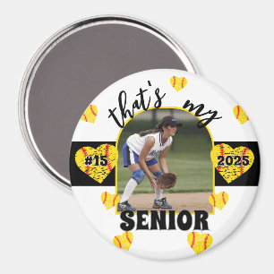 Custom Game Day Senior Softball Player for parents Magnet