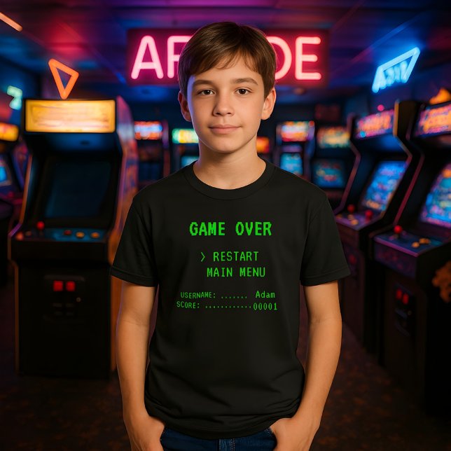 Custom Game Over Arcade T-Shirt (Creator Uploaded)