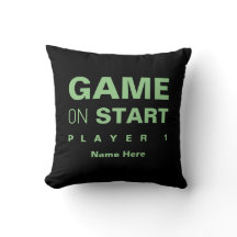 Custom Gamer Game Room Decor Green Black