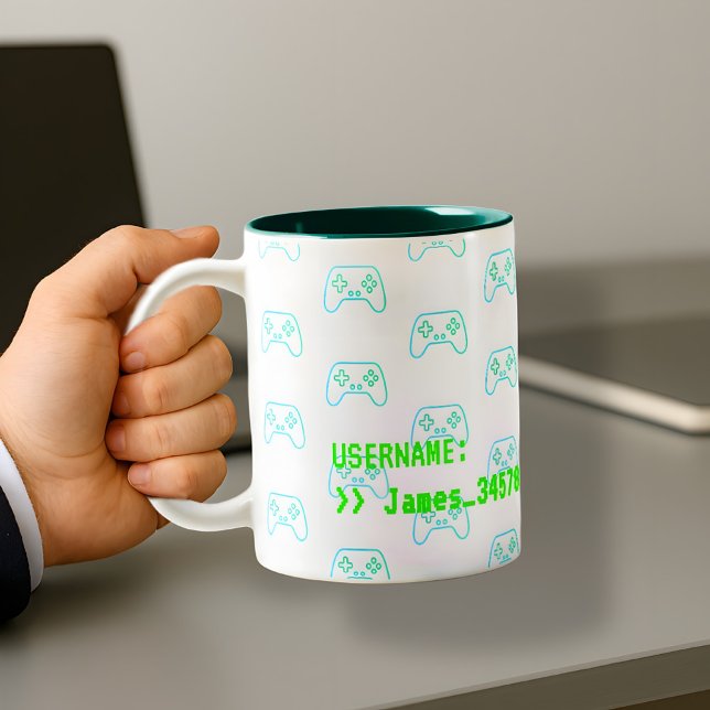 Custom Gamer Mug – Repeating Game Controllers (Creator Uploaded)