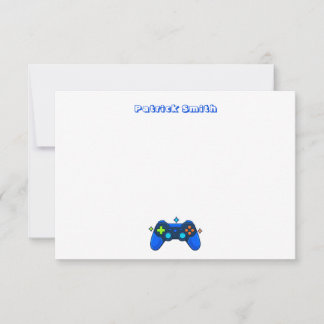 Custom Gamer Note Card