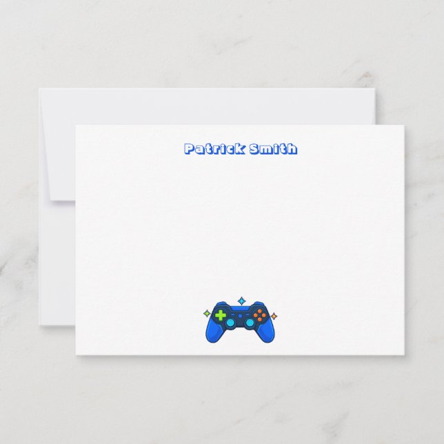 Custom Gamer Note Card (Front)
