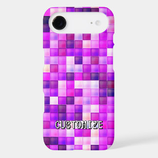 Custom Gamertag Pink 8-Bit Pixel Square Pattern