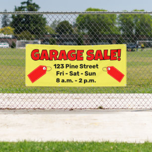 Custom GARAGE SALE! Banner