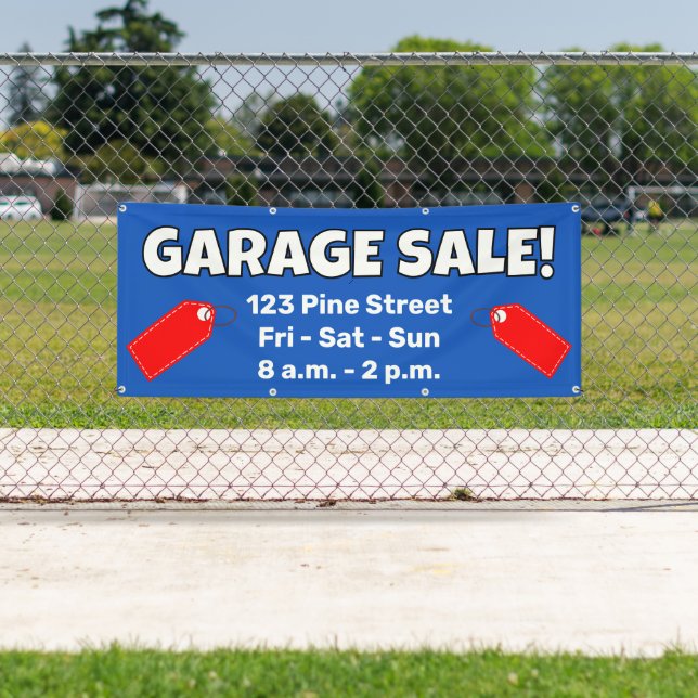 Custom GARAGE SALE! Banner (Insitu)