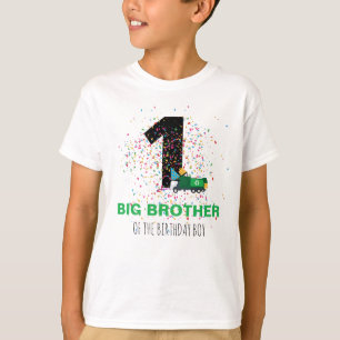 Custom Garbage Truck Birthday Party Brother T-Shirt