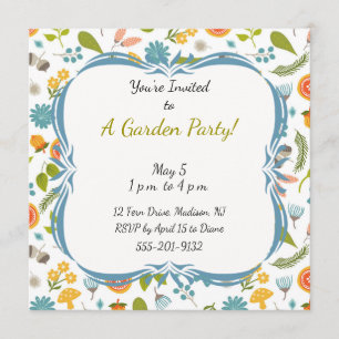 Custom Garden Party Invitation