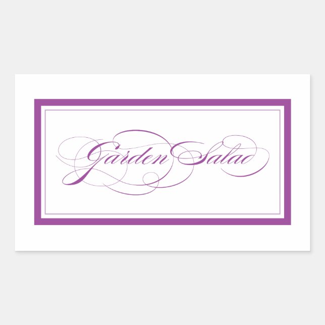 Custom_garden salad rectangular sticker (Front)