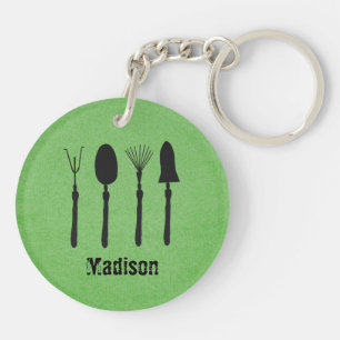 Custom Gardener Key Ring