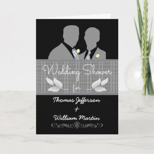 Custom Gay Wedding Shower Invitation