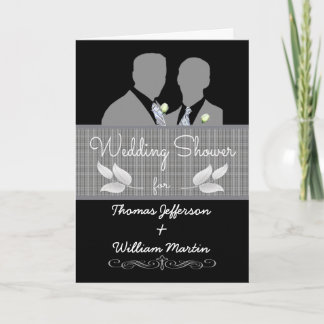 Custom Gay Wedding Shower Invitation