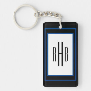 Custom Gentlemen's Monogram Keychain