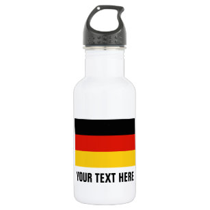 Custom German flag water bottles for Germany